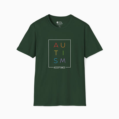Autism Rainbow Acceptance Box Tee