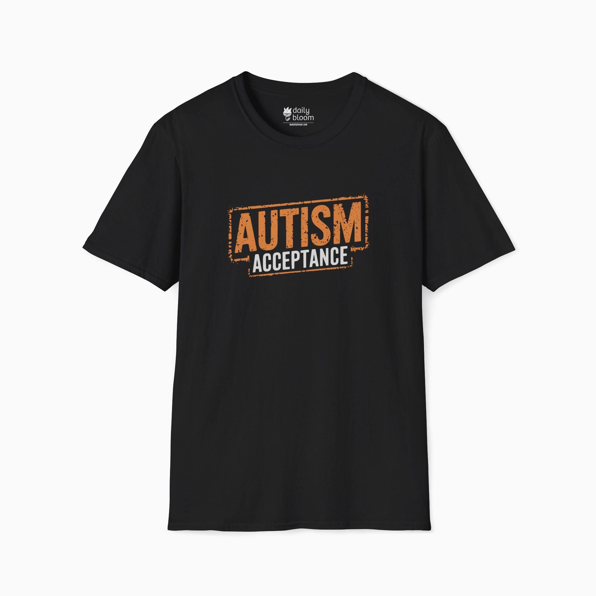 Autism Acceptance Graffiti Tee-Black-Neurodiversity, ADHD & Autism Awareness & Acceptance T-Shirt by Daily Bloom