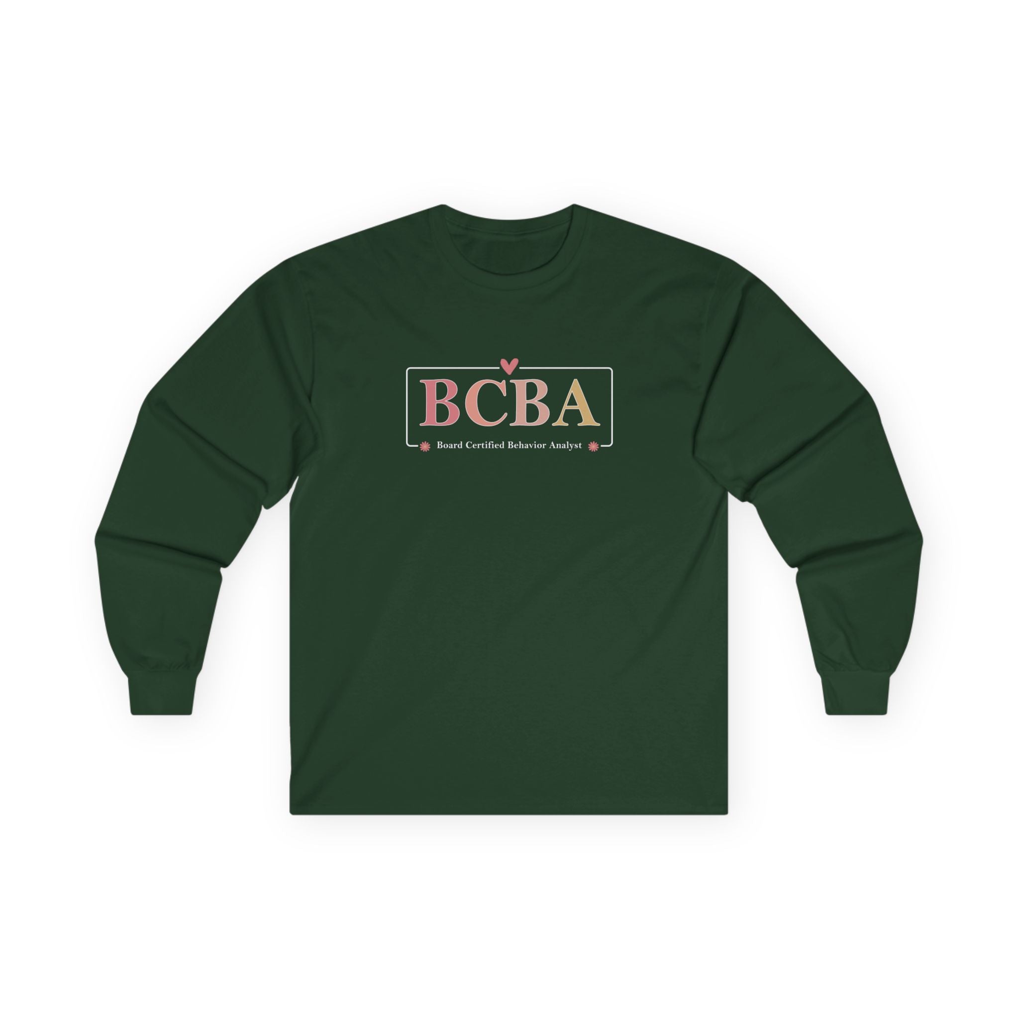 Autism Long - sleeve - BCBA Outline Long Sleeve T-Shirt - Daily Bloom