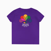 Autism Awareness 2025 - Spectrum in Bloom Ladies V-Neck T-Shirt