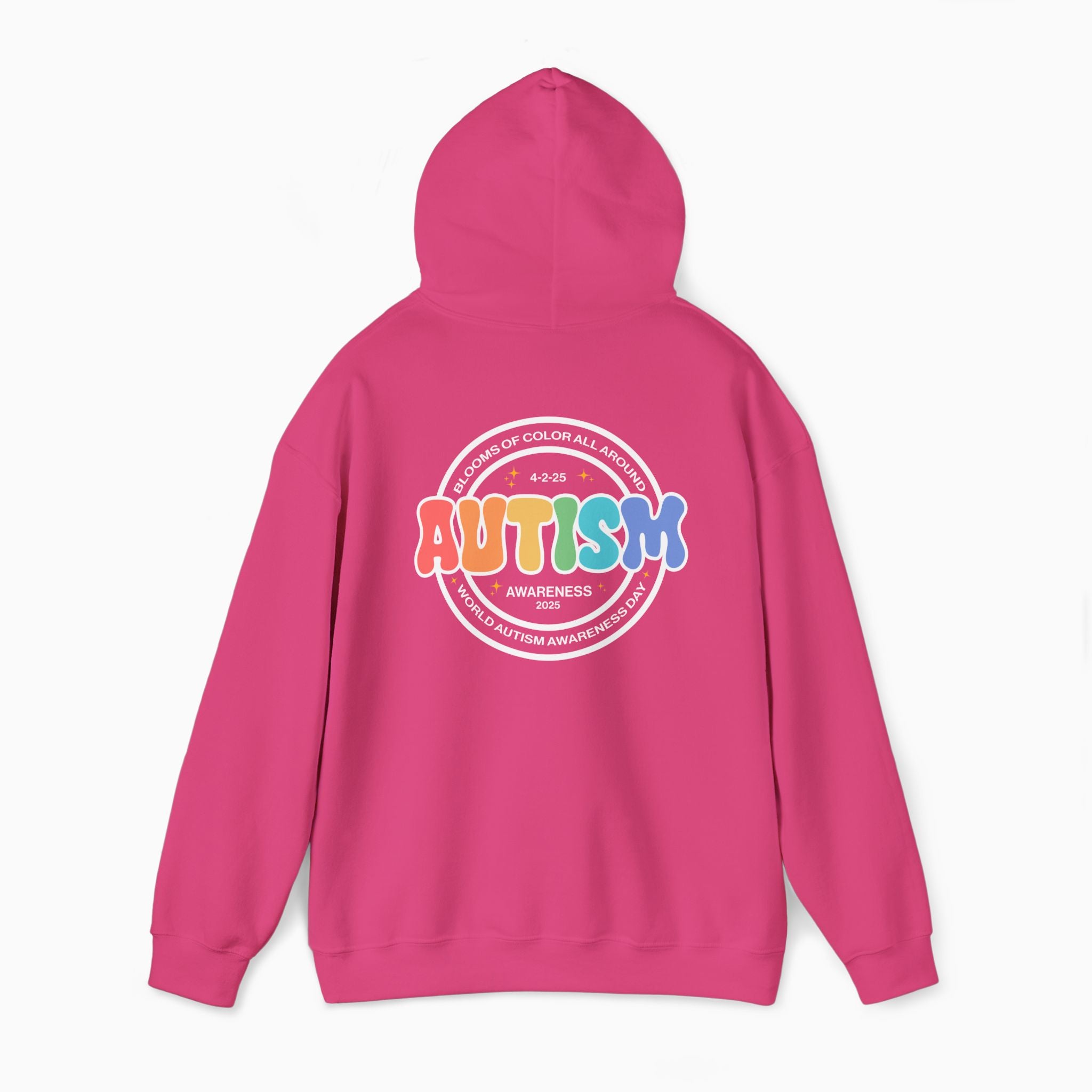 Autism Awareness 2025 - Blooms of Color All Around Hoodie