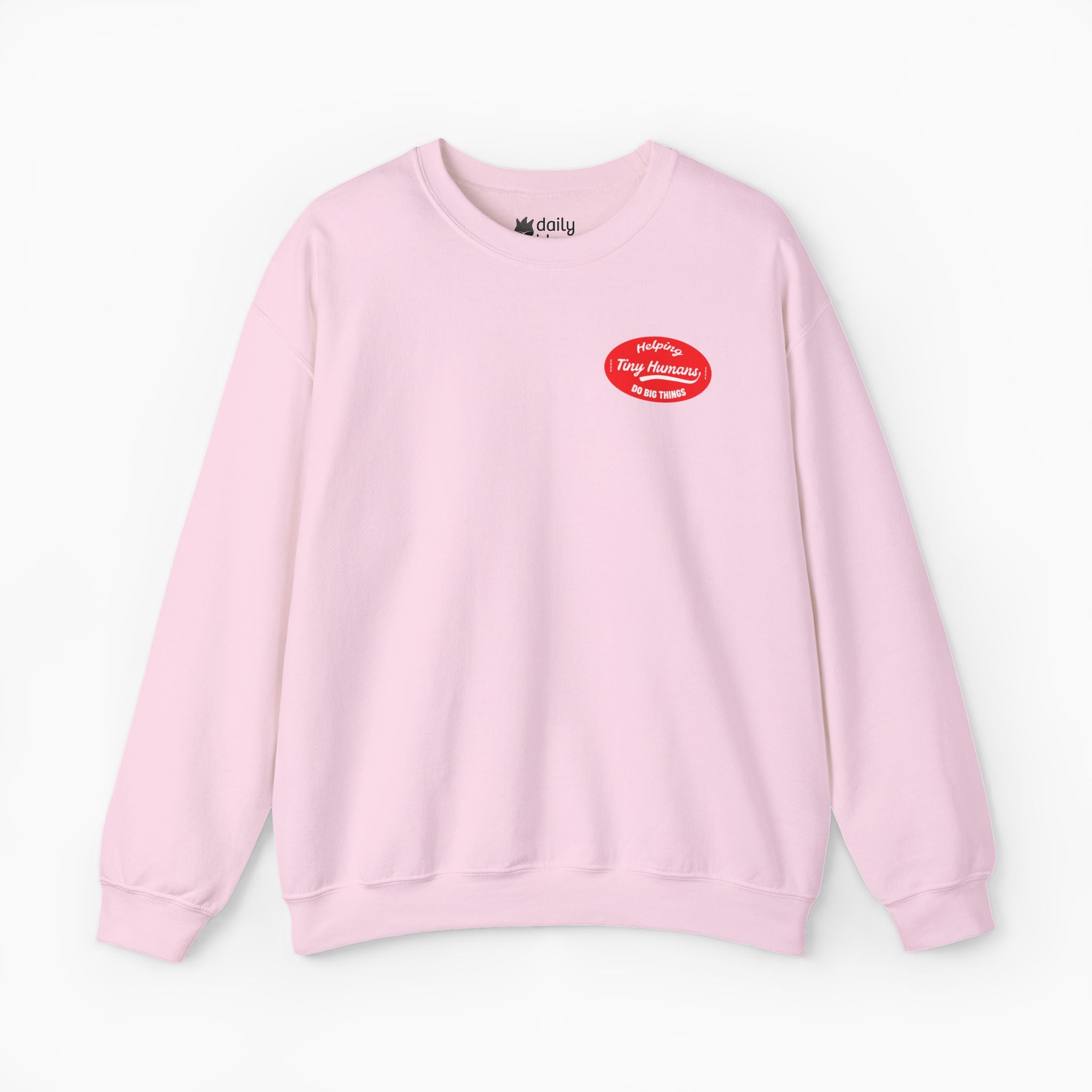 Autism Sweatshirt - Helping Tiny Humans Do Big Things Retro Sweatshirt Tag Free - Daily Bloom