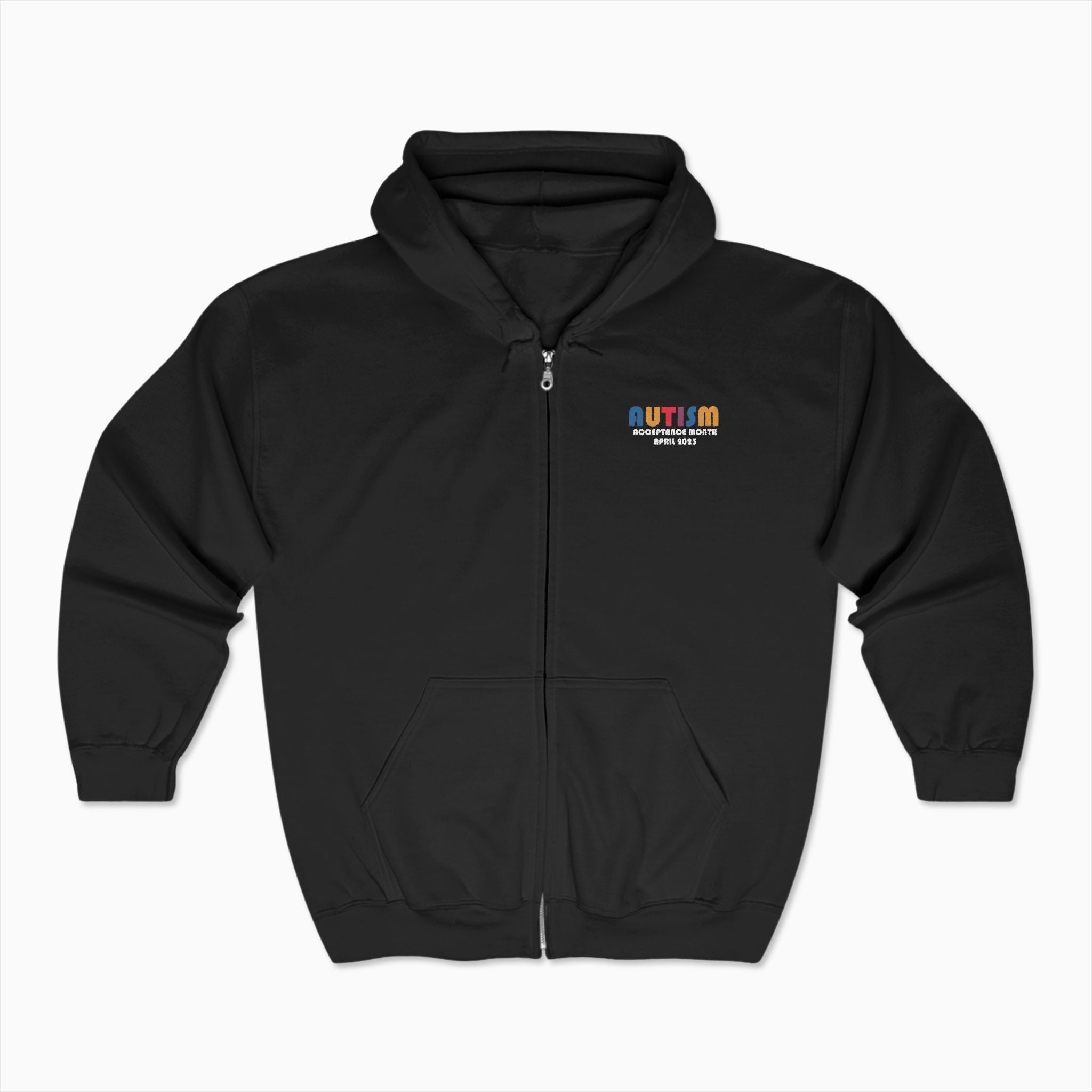 Autism Awareness 2025 - Tree of Acceptance Zip Up Hoodie