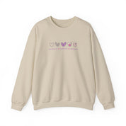 Advocate Support Empower Love Hearts Sweatshirt