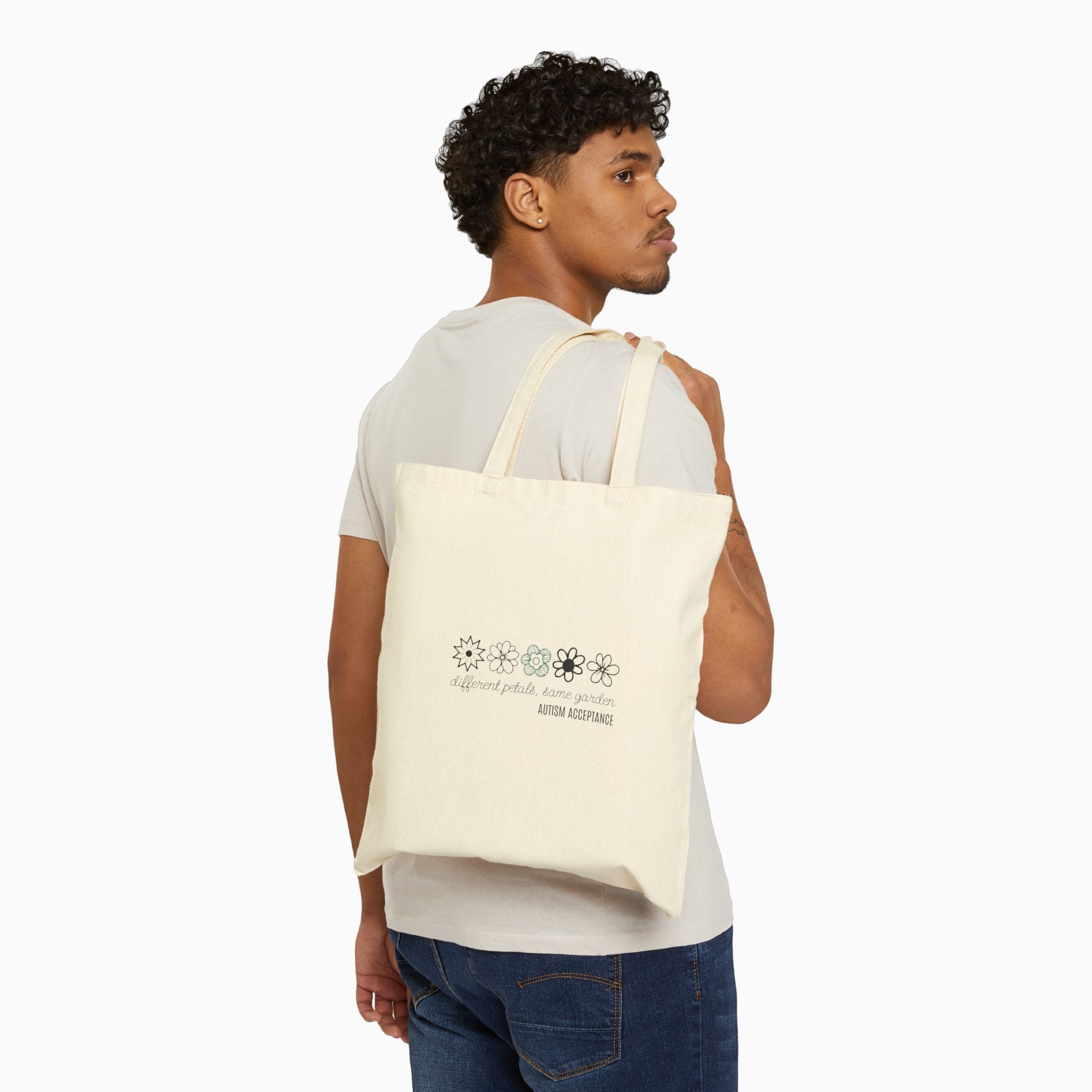 Different Petals Same Garden Flower Sketches Tote Bag