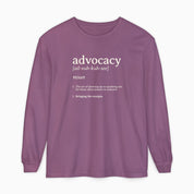 Advocacy Definition Comfort Colors Long Sleeve T-Shirt