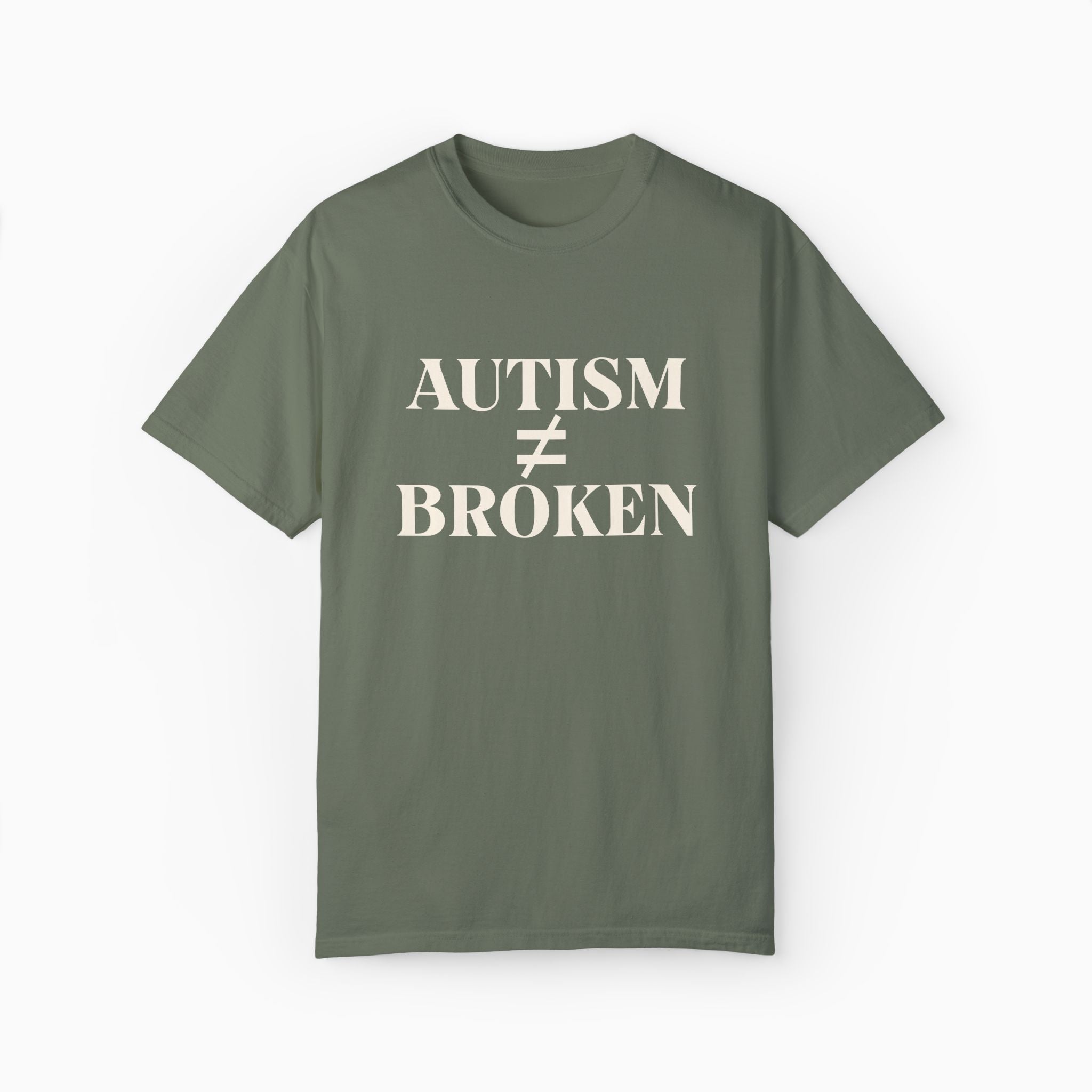 Autism ≠ Broken Comfort Colors Tee