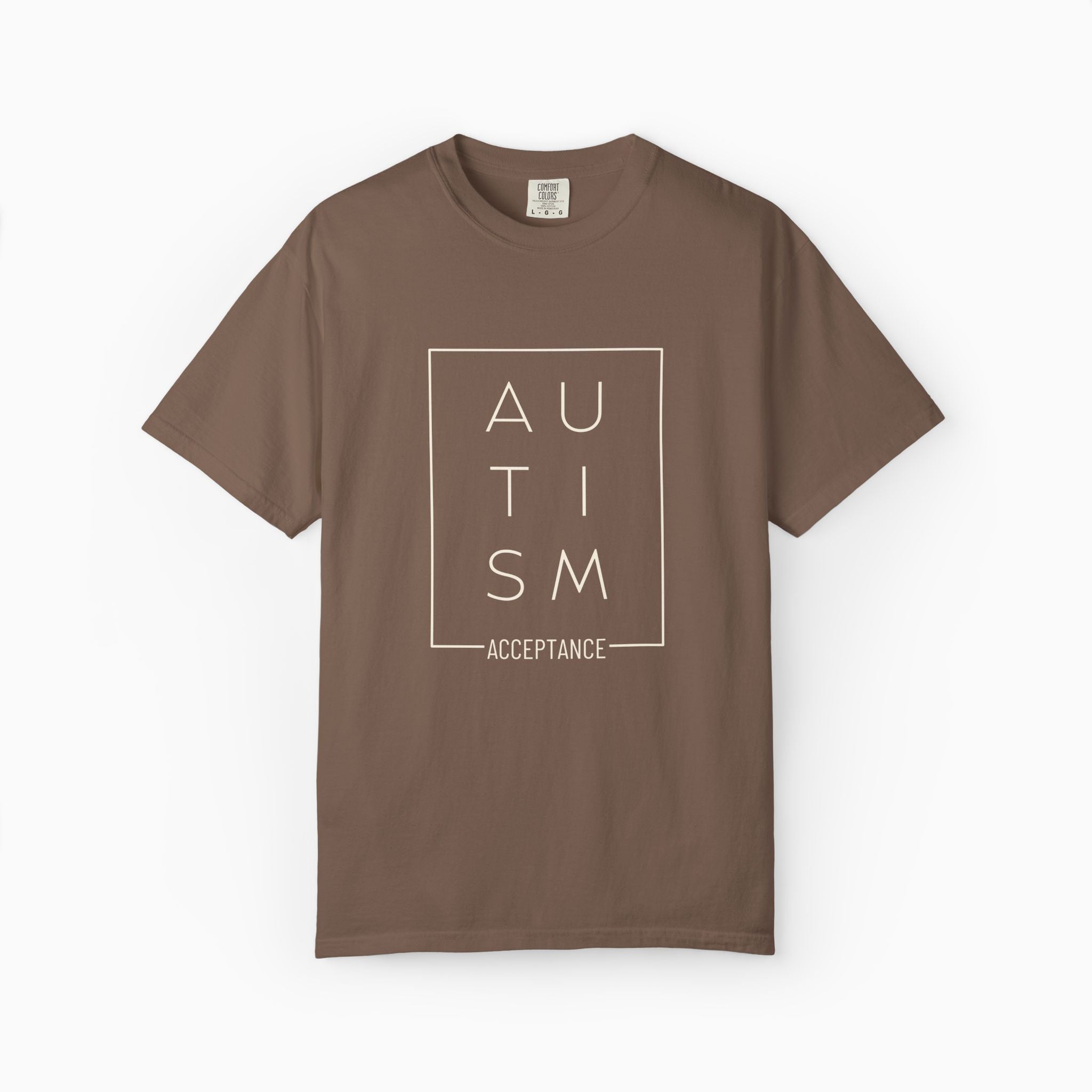 Autism Acceptance Box Comfort Colors Tee