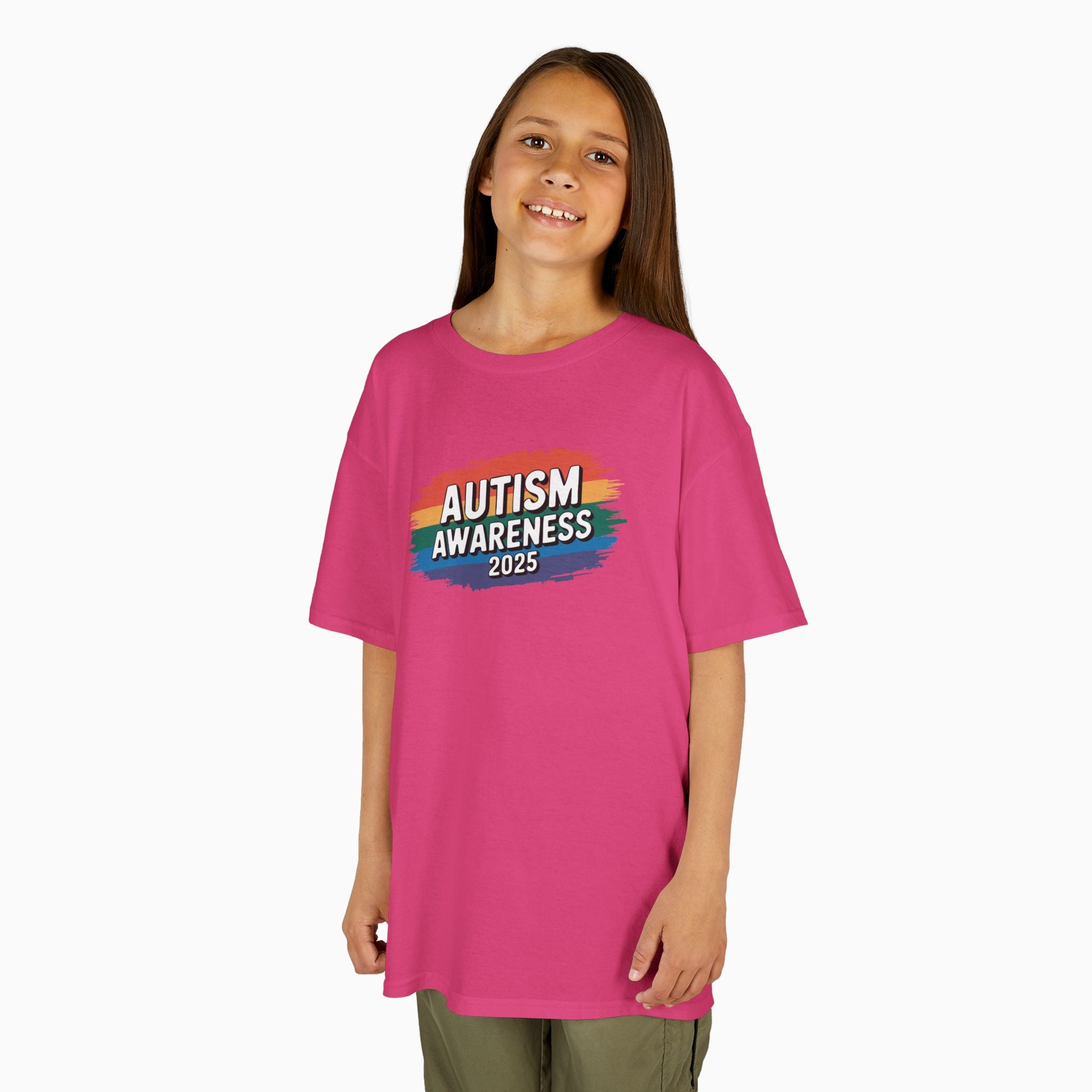Autism Awareness 2025 - Brushstrokes of Awareness Youth T-Shirt