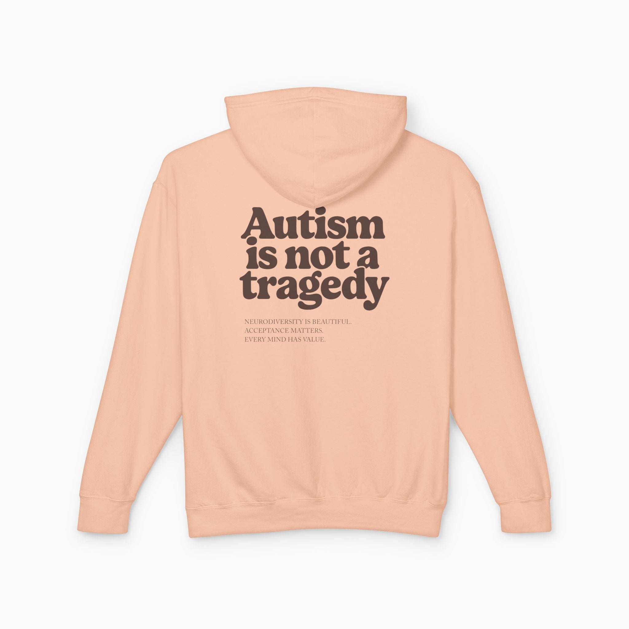 Autism is Not a Tragedy Comfort Colors Lightweight Hoodie