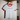 The White and Red Don't Apologize for Being You cropped ringer tee on a hanger, front view