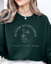 Autism Acceptance - Advocate Support Empower Sweatshirt