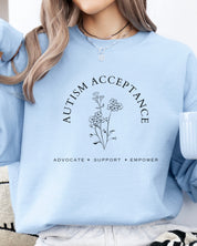 Autism Acceptance - Advocate Support Empower Sweatshirt