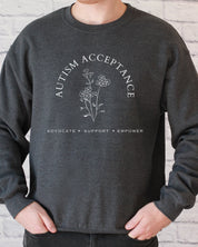 Autism Acceptance - Advocate Support Empower Sweatshirt