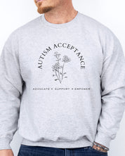 Autism Acceptance - Advocate Support Empower Sweatshirt