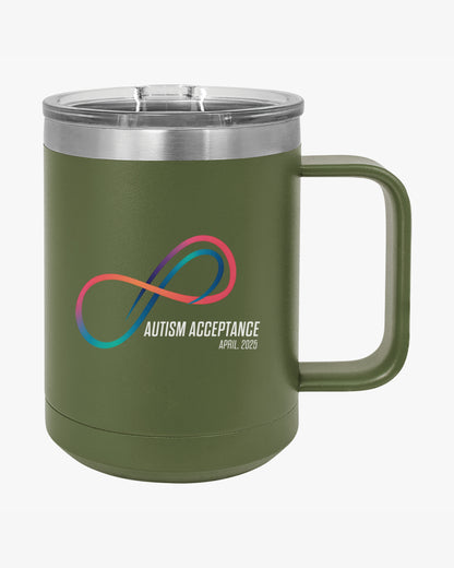 Autism Awareness 2025 - Loop of Acceptance Coffee Mug Tumbler
