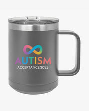Autism Awareness 2025 - Infinity Acceptance Coffee Mug Tumbler