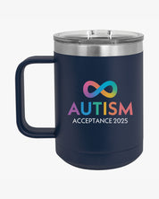 Autism Awareness 2025 - Infinity Acceptance Coffee Mug Tumbler