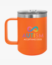 Autism Awareness 2025 - Infinity Acceptance Coffee Mug Tumbler