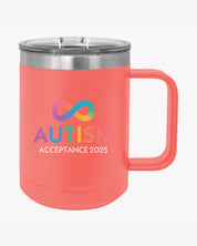 Autism Awareness 2025 - Infinity Acceptance Coffee Mug Tumbler