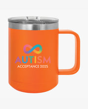 Autism Awareness 2025 - Infinity Acceptance Coffee Mug Tumbler