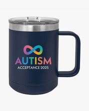 Autism Awareness 2025 - Infinity Acceptance Coffee Mug Tumbler