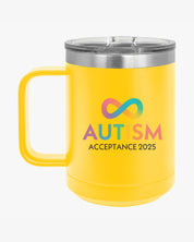 Autism Awareness 2025 - Infinity Acceptance Coffee Mug Tumbler