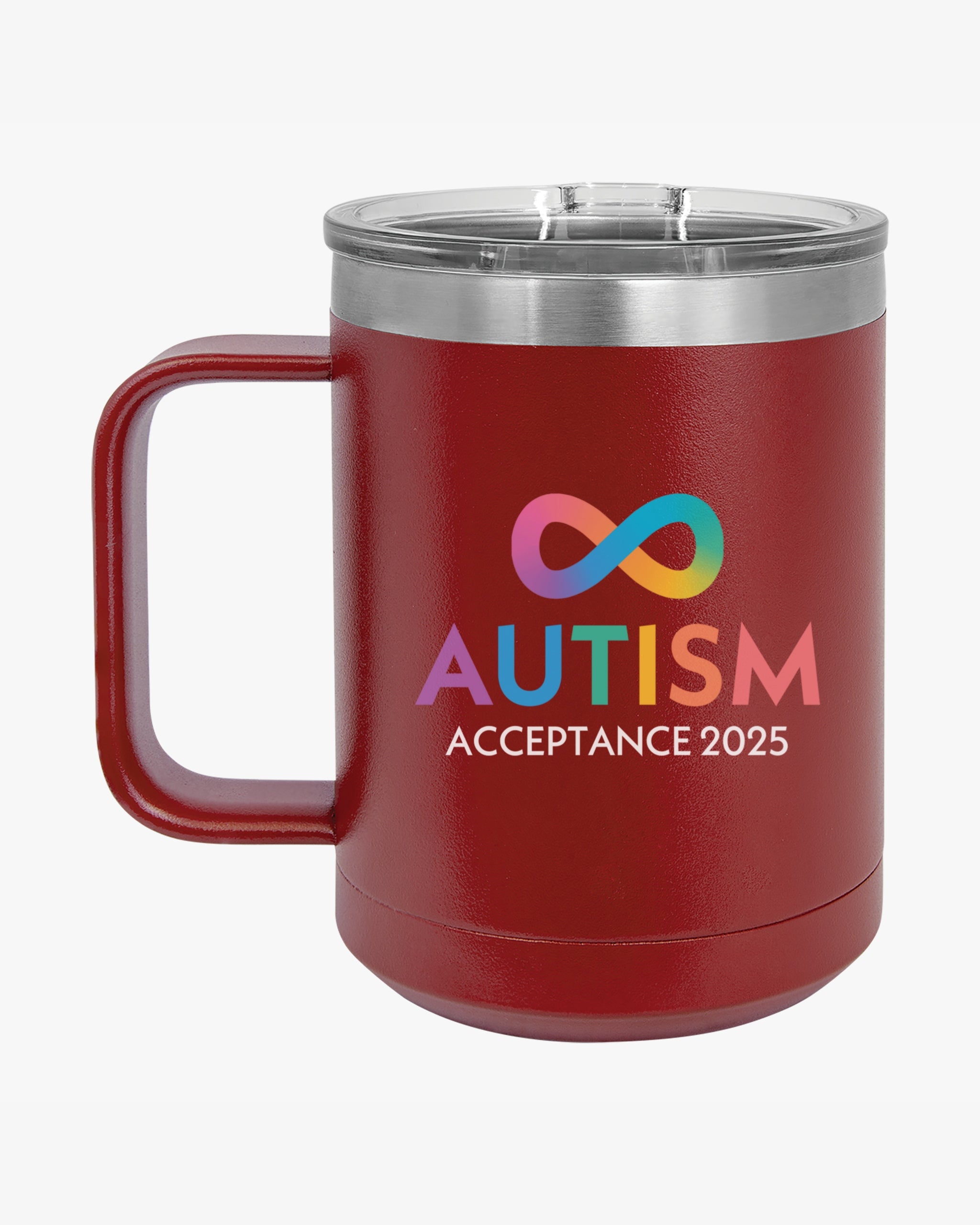 Autism Awareness 2025 - Infinity Acceptance Coffee Mug Tumbler