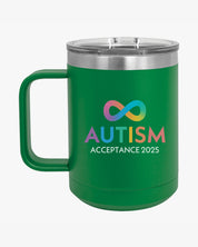 Autism Awareness 2025 - Infinity Acceptance Coffee Mug Tumbler