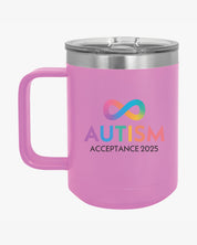 Autism Awareness 2025 - Infinity Acceptance Coffee Mug Tumbler