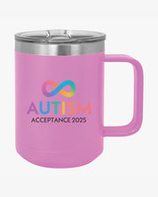 Autism Awareness 2025 - Infinity Acceptance Coffee Mug Tumbler