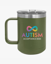 Autism Awareness 2025 - Infinity Acceptance Coffee Mug Tumbler
