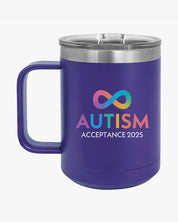 Autism Awareness 2025 - Infinity Acceptance Coffee Mug Tumbler