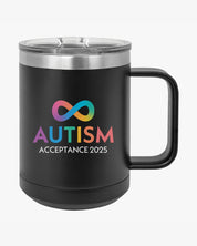 Autism Awareness 2025 - Infinity Acceptance Coffee Mug Tumbler