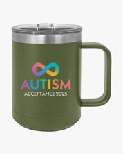 Autism Awareness 2025 - Infinity Acceptance Coffee Mug Tumbler