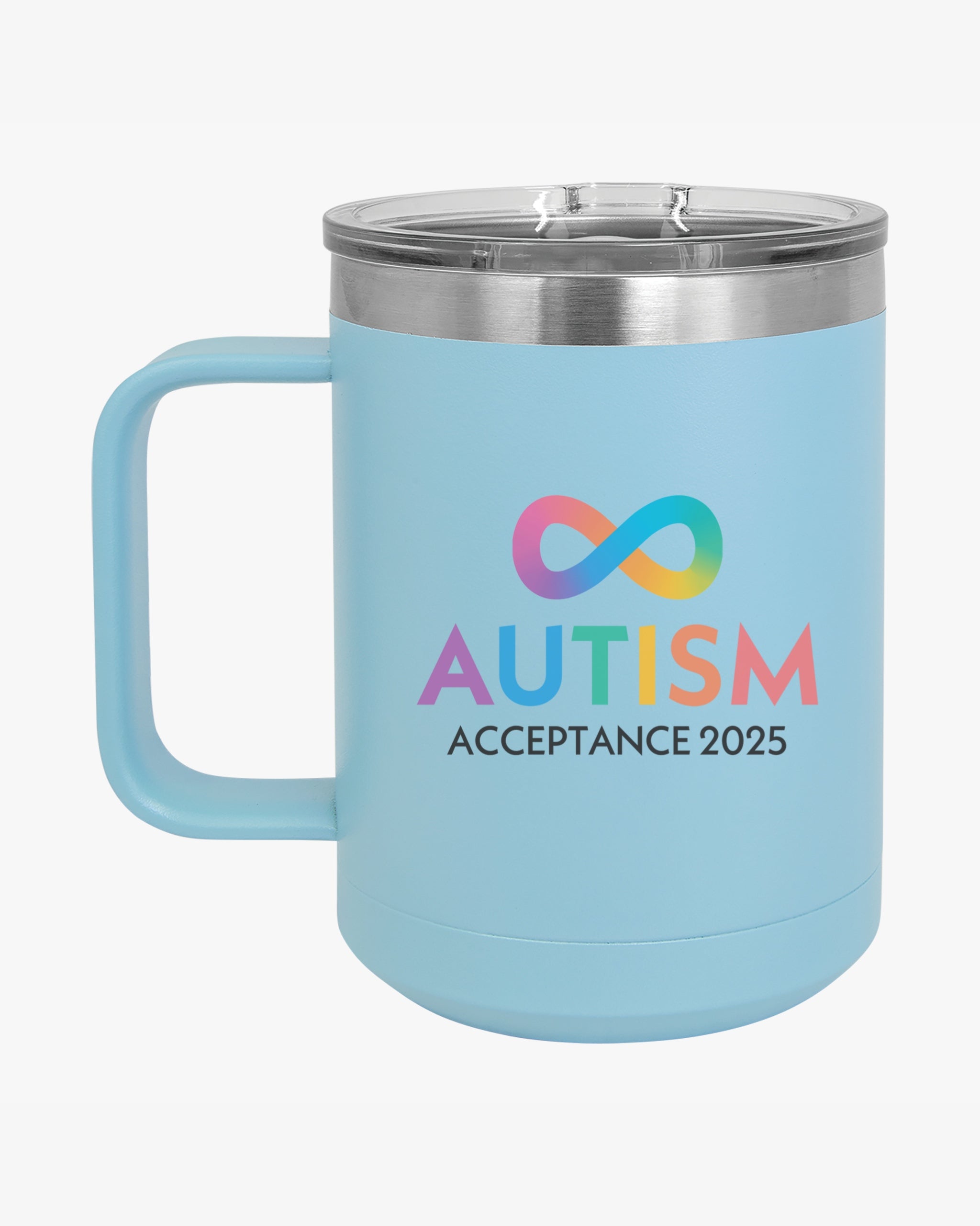 Autism Awareness 2025 - Infinity Acceptance Coffee Mug Tumbler