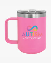 Autism Awareness 2025 - Infinity Acceptance Coffee Mug Tumbler