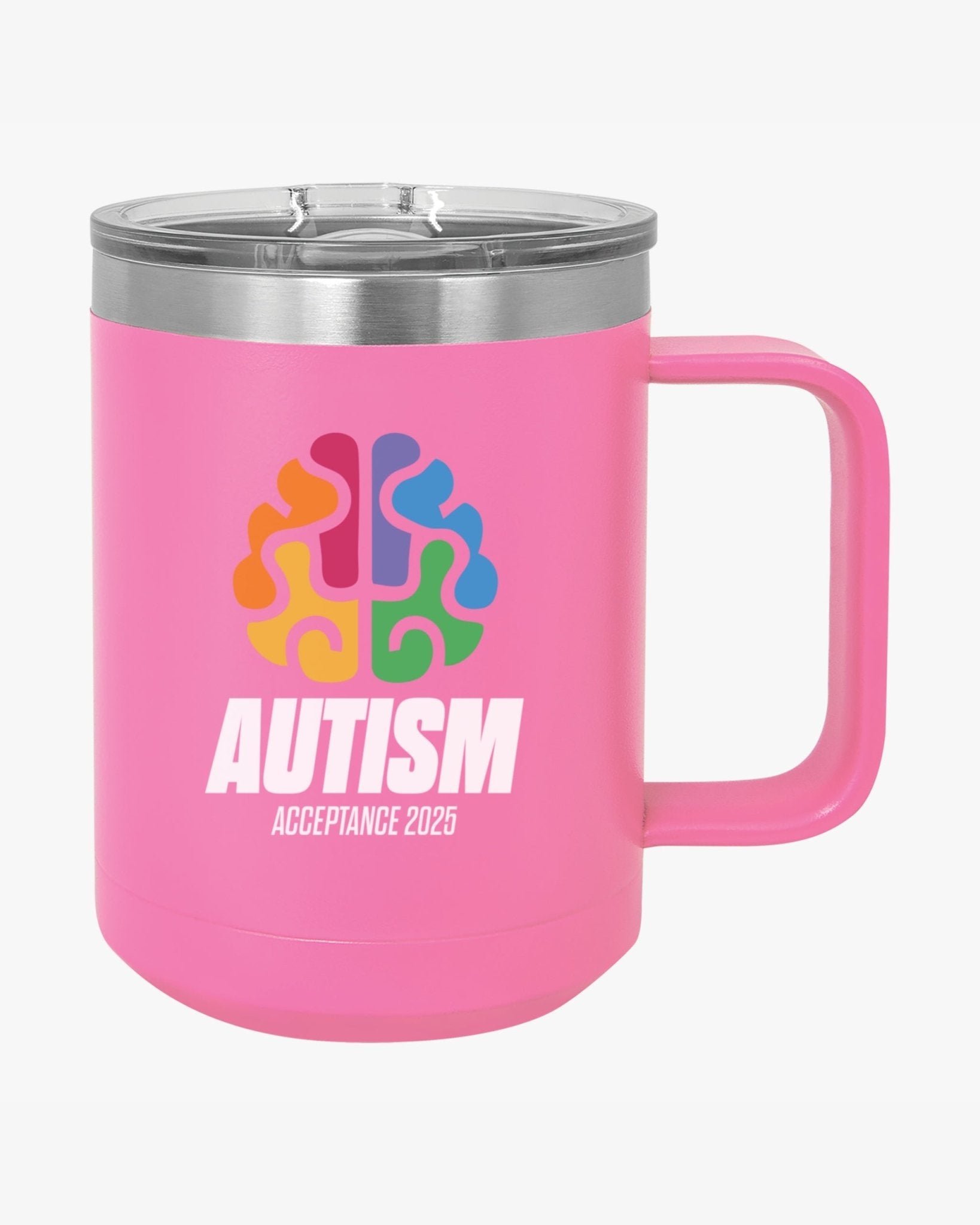 Autism Mug - Autism Awareness 2025 - Brainbow Coffee Mug Tumbler - Daily Bloom
