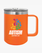 Autism Awareness 2025 - Brainbow Coffee Mug Tumbler