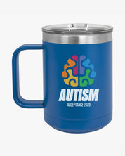 Autism Awareness 2025 - Brainbow Coffee Mug Tumbler
