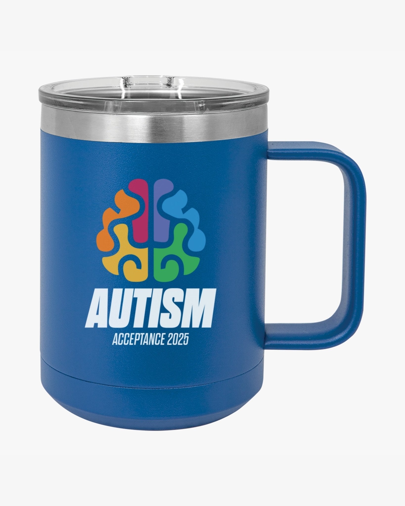 Autism Mug - Autism Awareness 2025 - Brainbow Coffee Mug Tumbler - Daily Bloom