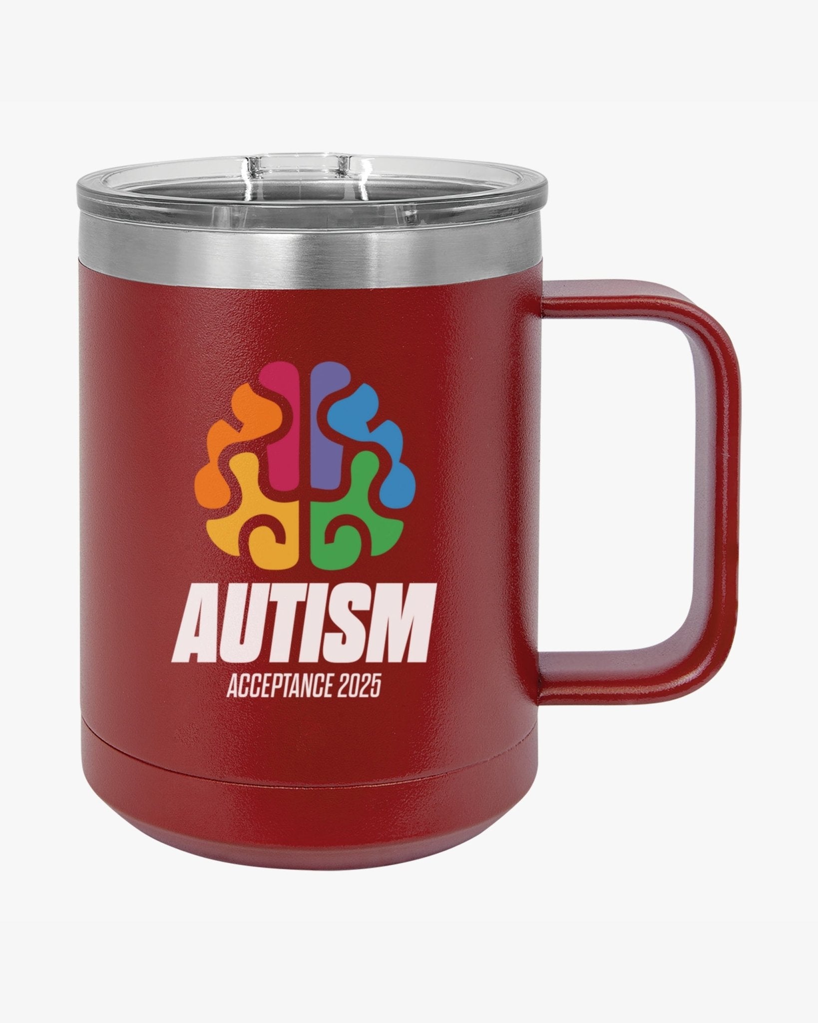 Autism Mug - Autism Awareness 2025 - Brainbow Coffee Mug Tumbler - Daily Bloom