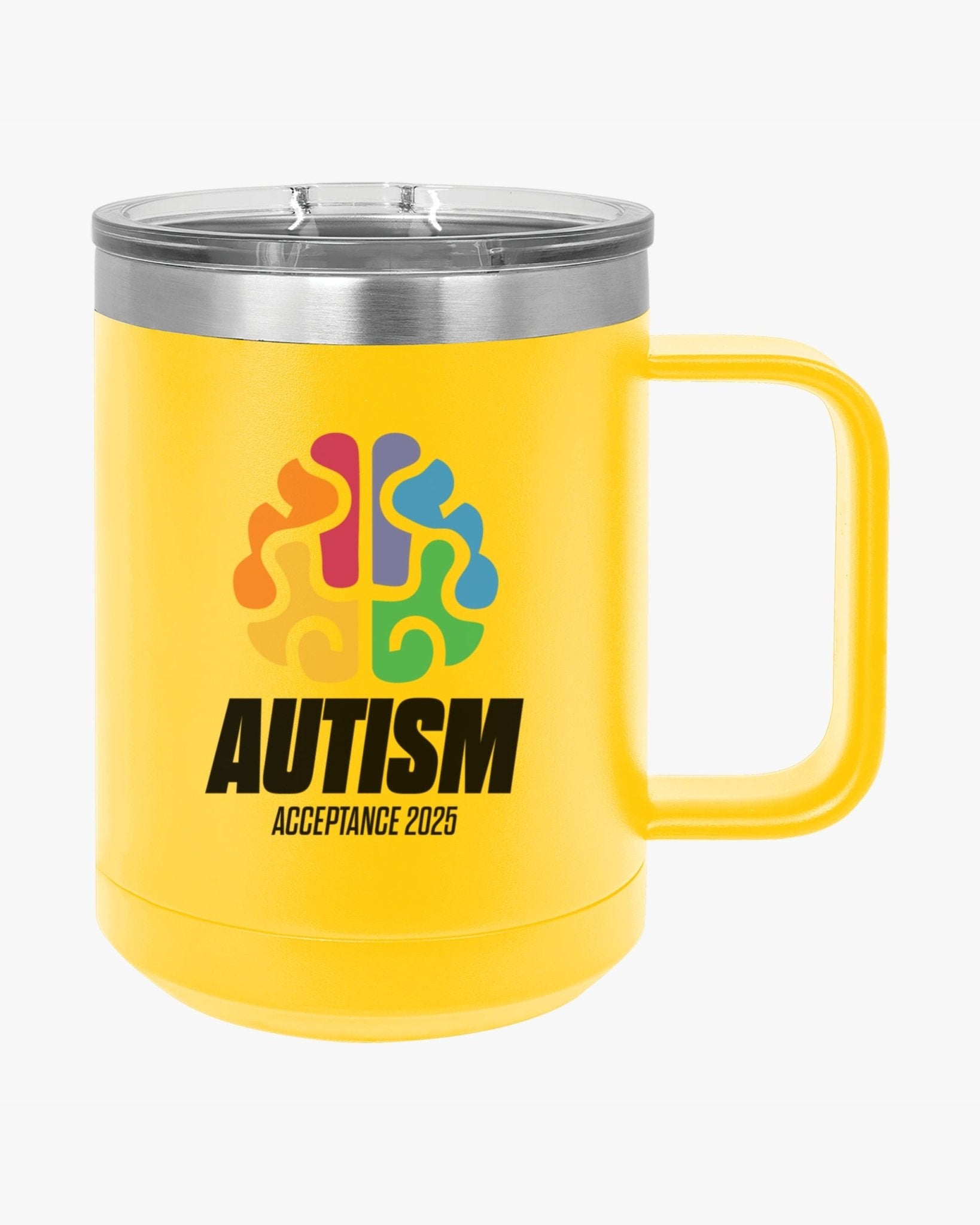 Autism Mug - Autism Awareness 2025 - Brainbow Coffee Mug Tumbler - Daily Bloom