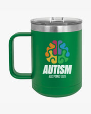 Autism Awareness 2025 - Brainbow Coffee Mug Tumbler