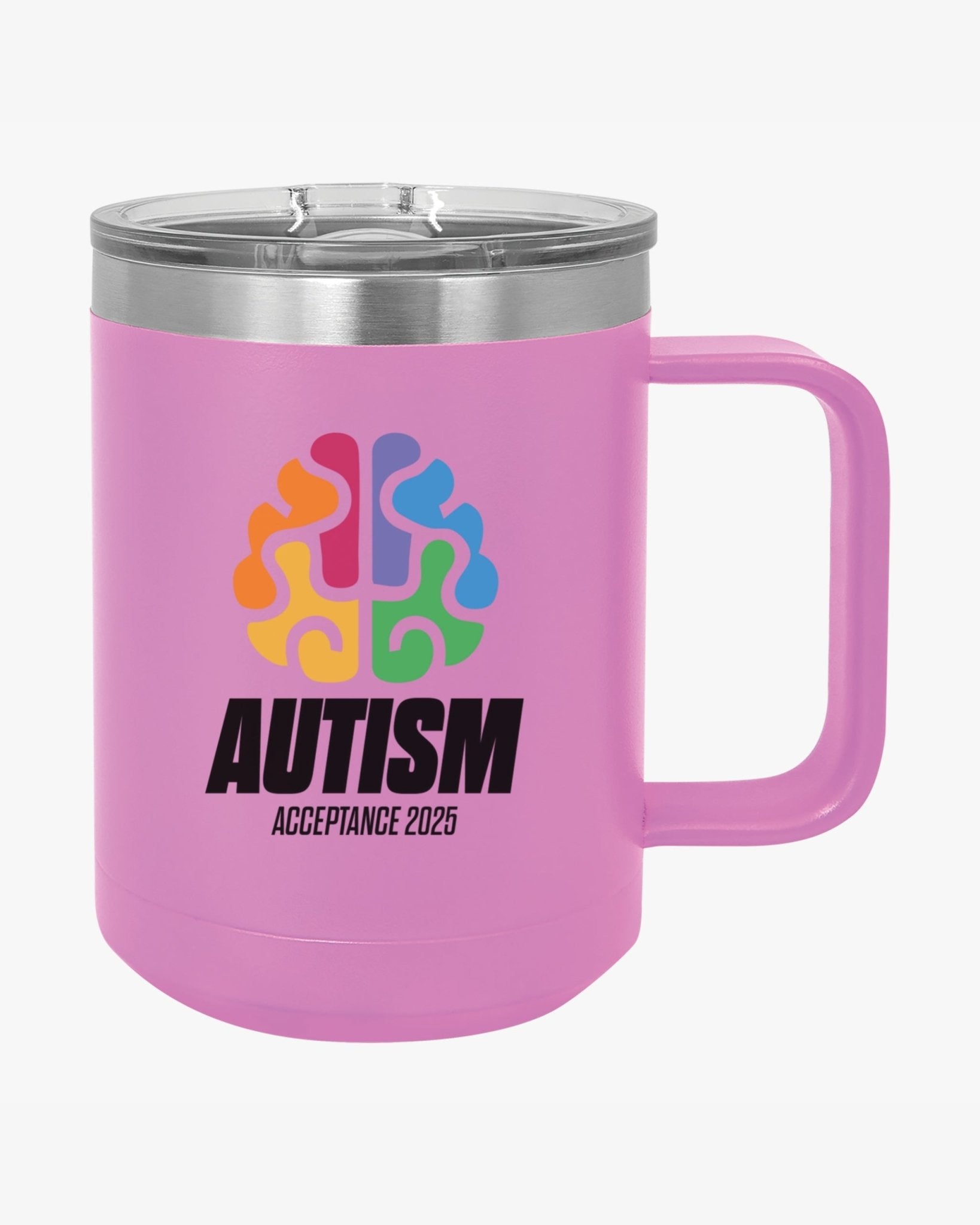 Autism Mug - Autism Awareness 2025 - Brainbow Coffee Mug Tumbler - Daily Bloom