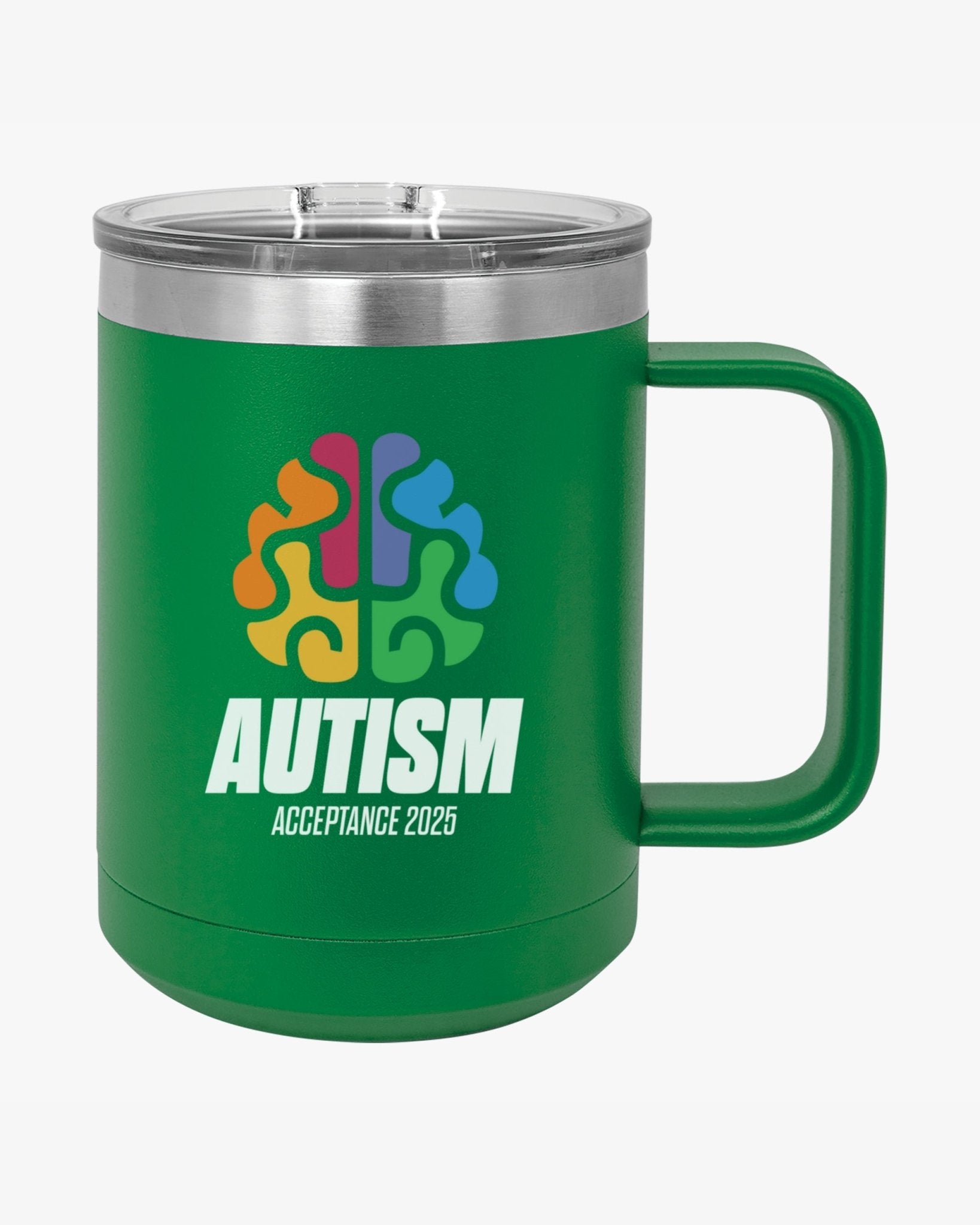Autism Mug - Autism Awareness 2025 - Brainbow Coffee Mug Tumbler - Daily Bloom
