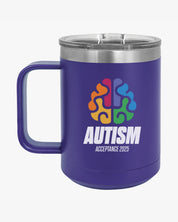 Autism Awareness 2025 - Brainbow Coffee Mug Tumbler