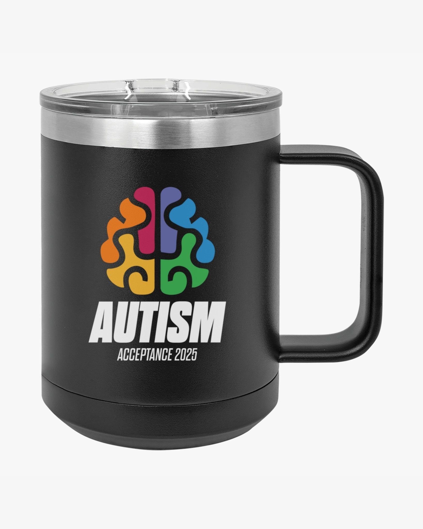 Autism Mug - Autism Awareness 2025 - Brainbow Coffee Mug Tumbler - Daily Bloom