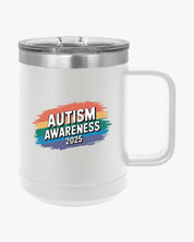 Autism Awareness 2025 - Brushstrokes of Awareness Coffee Mug Tumbler