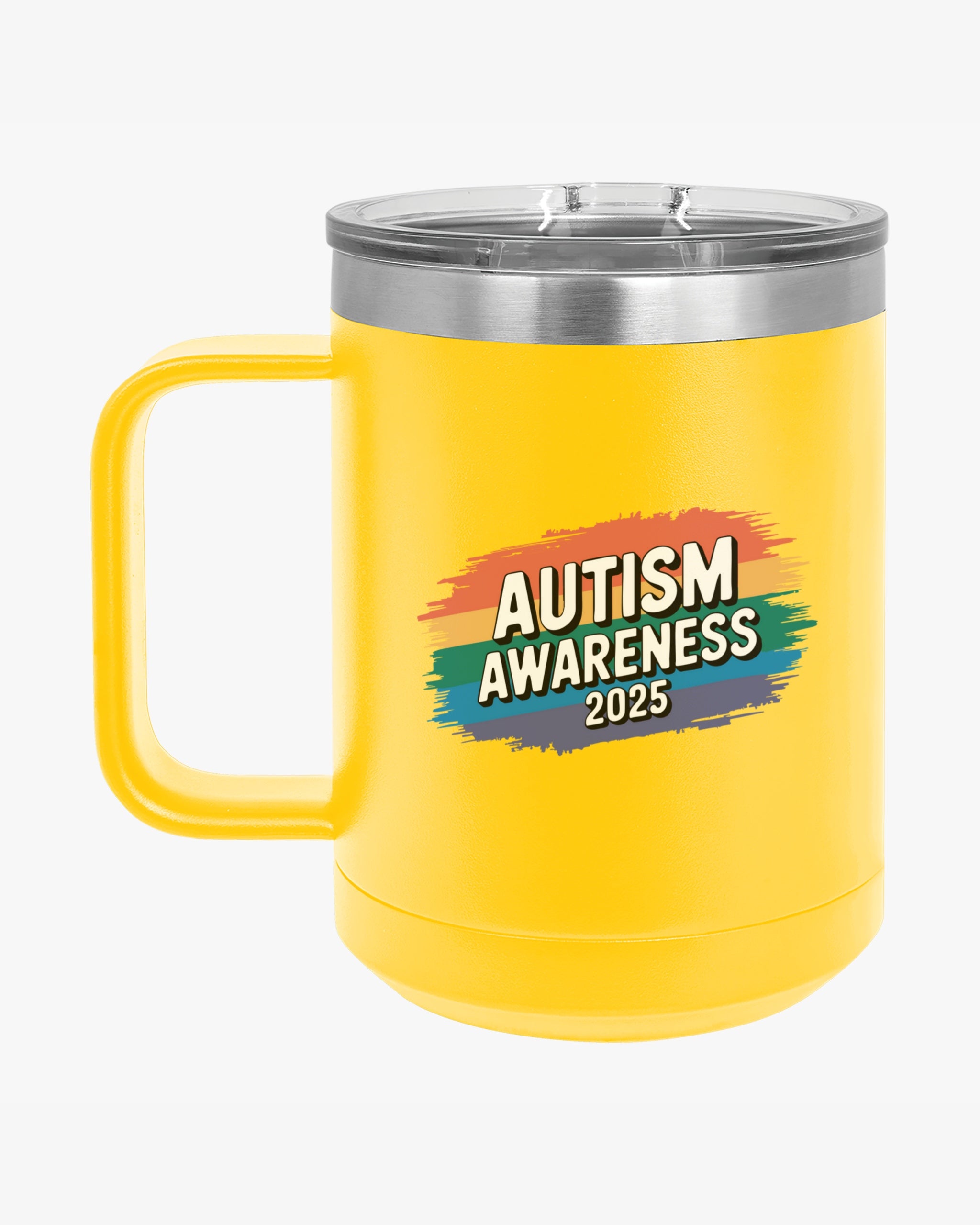 Autism Awareness 2025 - Brushstrokes of Awareness Coffee Mug Tumbler